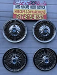 1964-70 Ford Mustang Spinner Spoked Rwb Set Rare Original Stainless Hubcap 14. Fixed Price $650.00.