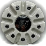 Chrome White Custom Wheel Center # F5-80-1875+2280-CAP. Fixed Price $32.50.
