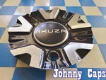 Akuza Wheels # EMR0847-CAR Custom Metal Blk & Silv Center Cap 61 (qty. 1). Fixed Price $42.56.