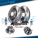 Front Rotors Brake Pads Wheel Hub Bearings For Buick Lacrosse Regal Sportback. Fixed Price $200.88.