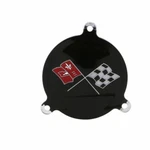 New Black Upper Left Side Spinner Emblem Trim Parts Fits 1965-66 Corvette 5072A. Fixed Price $56.45.
