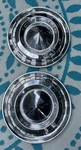 Set Of 2 - Vintage 1956 Chevy Bel Air Nomad 15" Wheel Covers Hubcaps Bowtie Oem. Fixed Price $75.00.