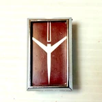 Vintage Original 1980-85 Oldsmobile Car Badge / Rocket Emblem Red. Fixed Price $12.95.