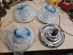 United Pacific C6709 Axle Hub Cap Set, Bullet Top Style, For 1967 Chevy. Fixed Price $90.00.