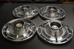 Oem 14" Tri-bar Spinner Hubcaps 1964 Chevelle, Impala, Chevy Ii Ss (set Of 4). Fixed Price $130.00.