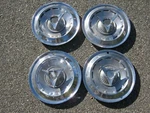 Genuine Factory 1961 Dodge Polara 14 Inch Spinner Hubcaps Wheel Covers. Fixed Price $118.80.