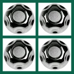 Set Of 4 Ford 5 Lug Chrome Center Wheel Cover Rim Caps Small Middle Hubs. Fixed Price $56.58.