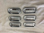 Nos Hood Port Holes, 6 Vintage Fender Beauty Rings Accessory Rat Rod. Fixed Price $39.95.