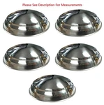 SET/5 Stainless Hubcaps Plain Moon 1940-1948 Ford Car & 1940-1956 Truck. Fixed Price $139.95.