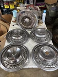 Studebaker President Speedster Wire Wheel Hubcaps W/ Center Complete. Fixed Price $324.99.