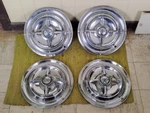 Dodge Lancer Spinner Hub Caps 15" Set Of 4 Wheel Covers 1955 1956 Mopar. Fixed Price $499.95.