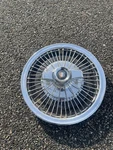 One Genuine 1965 Buick Special 14 Inch Wire Spoke Spinner Hubcap Wheel Cover. Fixed Price $48.40.