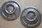 1970-1971 Dodge Division 14" Hubcaps (X2), Oem Wheel Cover Pair, Dart Charger. Fixed Price $36.95.