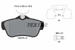 Textar 2457801 Brake Pad Set, Disc For Citroen, Fiat, Peugeot, Toyota. Fixed Price $56.49.