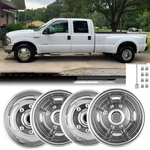 Set Of 2 Rear & Front 17INCH Polished Stainless Steel Dually Wheel Simulato.... Fixed Price $315.65.