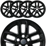 4 Fits Jeep Grand Cherokee 2021-2026 Black 18" Wheel Skins Hub Caps Rim Covers. Fixed Price $99.99.