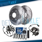 2WD Inch Front Drilled Rotors Wheel Hubs 12PC Lug Nuts For Sierra 1500 Tahoe. Fixed Price $233.73.