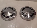 Two 1964 Ford Fairlane And Galaxie 9.5" Dog Dish Hubcaps Nos. Fixed Price $350.00.