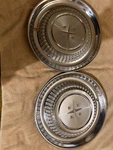 1958 Desoto Pair Of 14" Wheel Covers Hubcaps 1828402. Fixed Price $42.00.