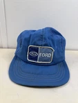 Vintage Ford Hat Cap Snap Back One Size Blue Logo Patch Foam Liner Mens 70/80S. Fixed Price $24.99.