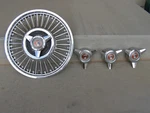 Original Ford Falcon 13 Wire Hubcap & Spinners. Fixed Price $100.00.