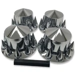 Chrome Rear Wheel Hub Kit 33MM Nut Covers Spiked Removable Caps. Fixed Price $72.77.