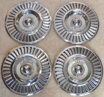 1957 Ford Fairlane & Thunderbird Deluxe Turbine Hubcaps, Set Of 14" Wheel Covers. Fixed Price $340.00.