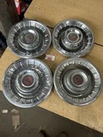 1956 Cadillac Deville Fleetwood Eldorado Wheel Cover Hubcaps Oem Set. Fixed Price $150.00.