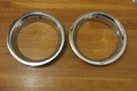 Pair Of Nos 1968-1982 Chevrolet Corvette Trim Rings Gm 3923625 Clip Style 15X8. Fixed Price $500.00.