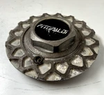 Fittipaldi 414 Wheel Center Cap Mesh Vintage Aluminum Silver With Emblem #2. Fixed Price $27.45.