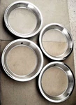 Four 1967 Corvette, 1969 Camaro Z28 Gm Factory Original Survivor Trim Rings. Fixed Price $640.00.