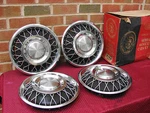 60-65 Ford Mecury Nos Rotunda 13" Wire Wheel Hubcaps Pt# C4OZ-1130-T. Fixed Price $500.00.