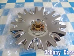 Vogue Wheels New Chrome W/ Gold Emblem Center Cap # 99-0727 (qty. 1). Fixed Price $57.99.