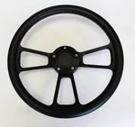 14" Black Grip On Spoke Steering Wheel Shallow Dish For Gm Column. Fixed Price $194.56.