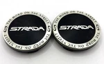CC016-1P Strada Set Of Two Black Wheel Center Cap. Fixed Price $44.90.