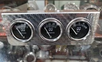 Mooneyes 3 Gauge Set W Turned Panel & Senders Hot Rod Custom Oil Temp Volt. Fixed Price $219.99.