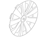 Genuine Volkswagen 2015-2016 Jetta Wheel Cover 5C0-601-147-D-QLV. Fixed Price $102.96.