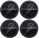 Genuine Chevrolet Corvette C8 Wheel Centre Caps - Black W/ Grey Stingray Logo X4. Fixed Price $289.83.
