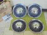 Nos Vintage Lyon Accessory Hubcaps 15" Set 4 Wheel Covers 1950'S 1960'S Hot Rod. Fixed Price $399.95.