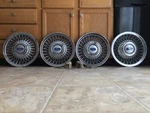 (4) 1992-97 Ford Crown Victoria 15" Spoke Hubcaps Wheel Covers F2AZ1130B #7025A. Fixed Price $399.00.