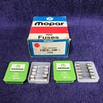 Nos Mopar (2 Packs) 14 Amp-fuses With Box, Chrysler Plymouth Dodge Desoto Ram. Fixed Price $48.00.