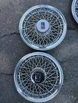 1984 1988 Oldsmobile Cutlass Supreme Wire Hubcaps Pair Oem Gm Nice Fronts. Fixed Price $39.99.