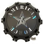 American Force 10-LUG Rear Matte Black Center Cap AFX321, Abs. Fixed Price $121.00.