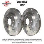 Sp Performance C55-088-P Cross Drilled Silver Zinc Front Rotors 04 Pontiac Gto. Fixed Price $268.05.