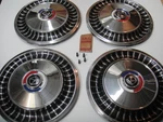 1963 Ford Fairlane Hubcap Wheelcover Nos Set Of Four In Box #2. Fixed Price $349.00.