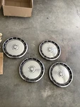 Nos 1971 Mustang Hub Caps Set Org 4 D1ZZ-1130-B. Fixed Price $225.00.