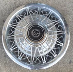 14" 1980 81 82 Mercury Cougar Wire Type Round Center Hubcap Wheel Cover. Fixed Price $49.95.
