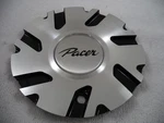 Pacer Wheels Silver / Gloss Black Custom Center Caps # A89-9204U. Fixed Price $59.00.