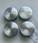 4X 55MM 2.16IN Brushed Metal Silver Wheel Center Caps Fits 2002-11 Jeep Models. Fixed Price $24.50.