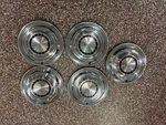 Excellent Set Of 5 Used Wheel Covers For 1963 Chrysler Newport. Fixed Price $150.00.